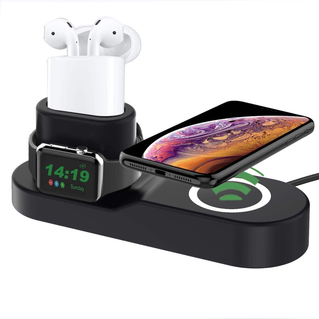 3 in 1 wireless charger with USB