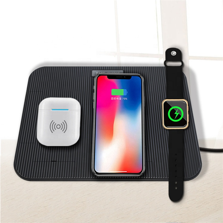 Suit For Cellphone and Watch 3 in 1 Multifunctional Qi Wireless charger LM-22