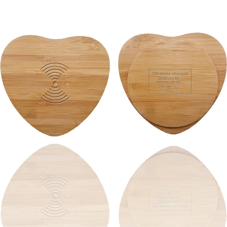 Eco-friendly Desk Creative Fast Charger Wireless QI Charging Pad Bamboo Wooden Charge For phone Universal Charger LM-804