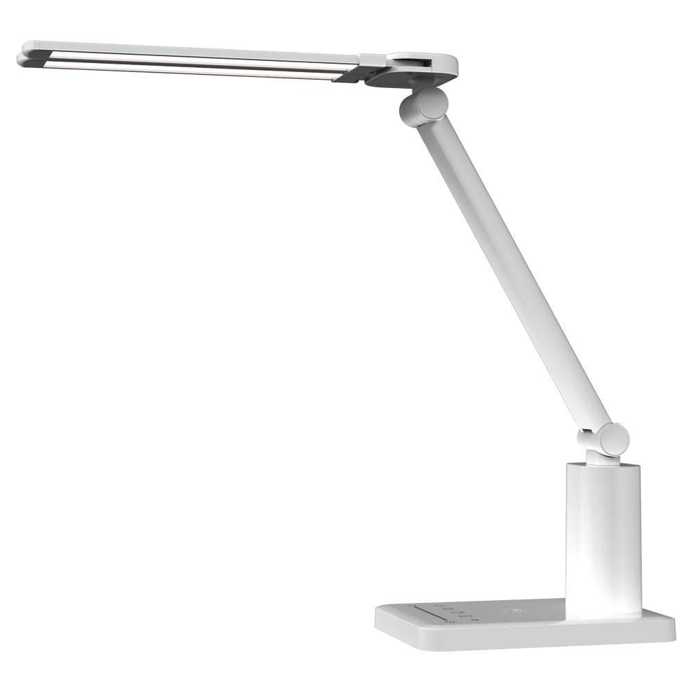Aluminium Table Lamp Lamparas De Mesa Dimmable Led Metal Desk Lamp With Wireless Charging Pad LM-23